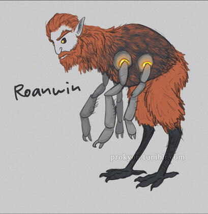 Roanwin (god of smithing and creativity, Steel the Wolf)
