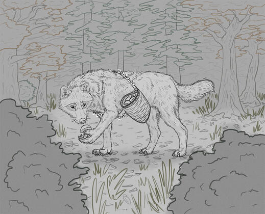 Mushroom hunter (Steel the Wolf)